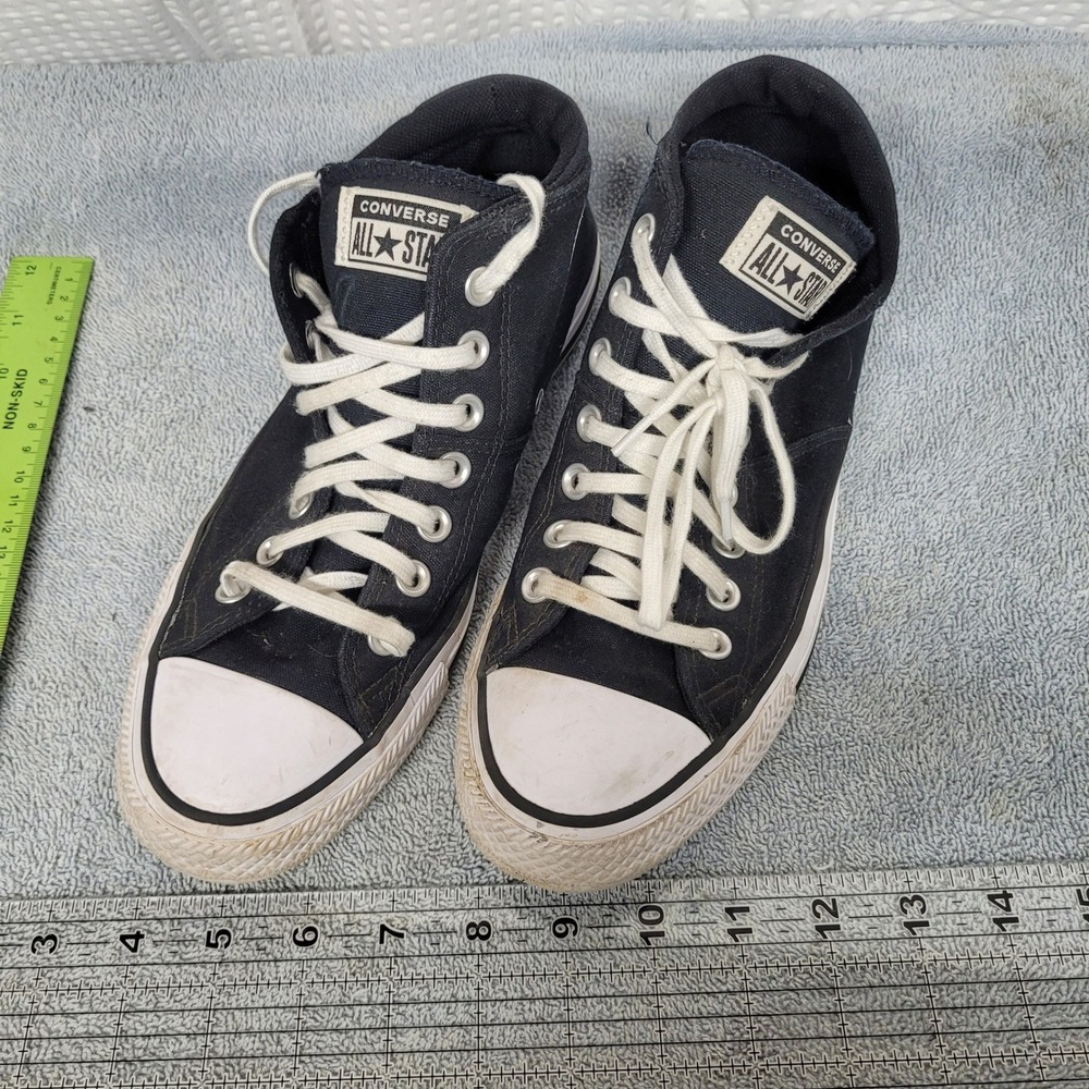 Converse Chuck Taylor All Star Madison Mid Top Black Sneakers 563512F Womens 9